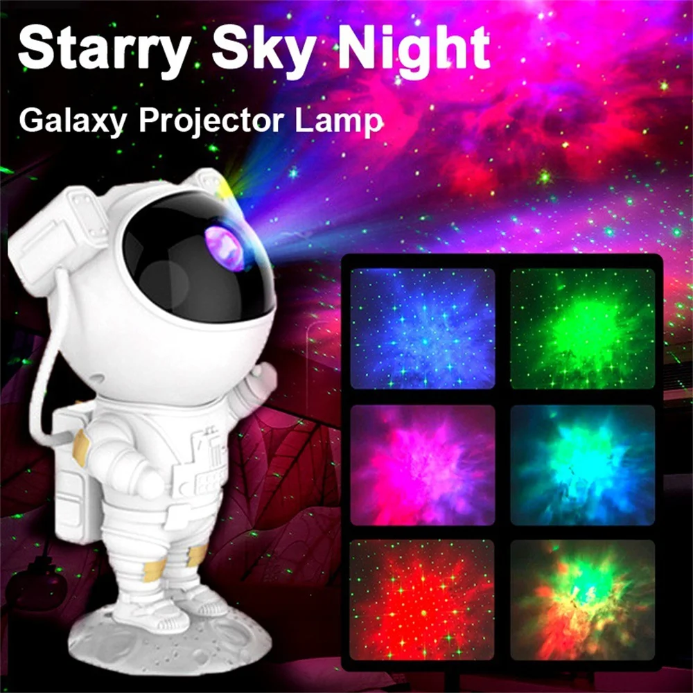 

Galaxy Projector Lamp Starry Sky Night Light Astronaut Galaxy Laser Projector USB Rotating Nightlight For Decorative Luminaires