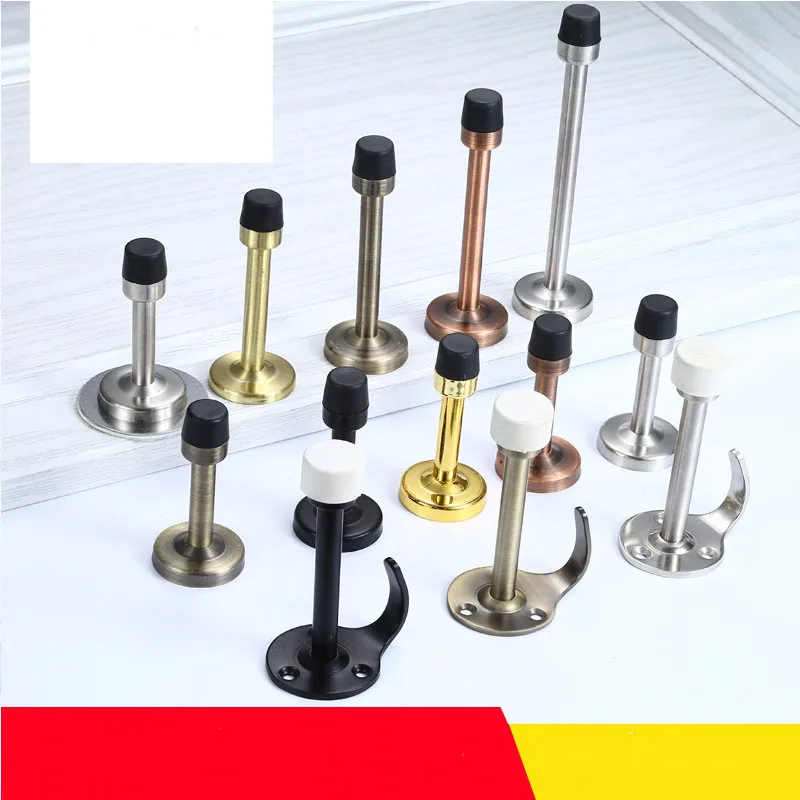 Стопор для двери Бампер Из Нержавеющей Стали резиновые ограничители Настенный