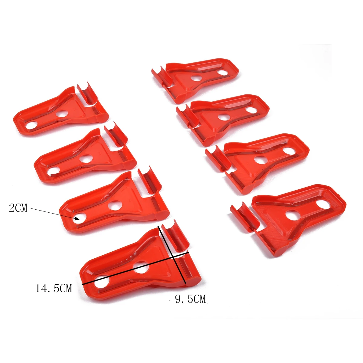 

Red Car Styling Accessories Side Door Hinge Cover Trim Decoration ABS For Jeep Wrangler JL 2018 2019