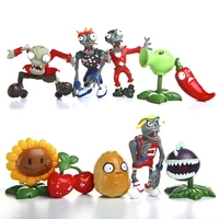 10pcslot plants vs zombies pvz figure toys plants and zombies peashooter cherry bomb pvc action figures collection model toy