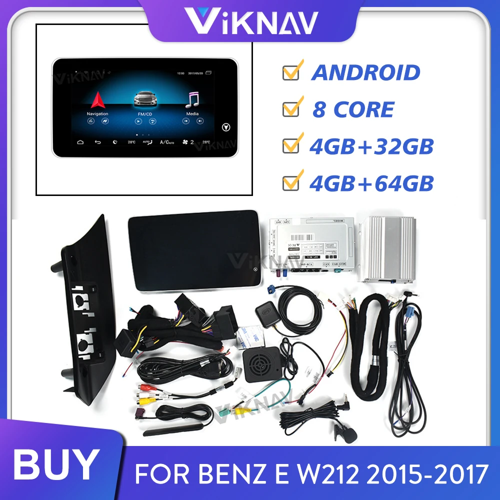 Автомобильный GPS навигатор Android автомобильное радио мультимедийный плеер для Benz E