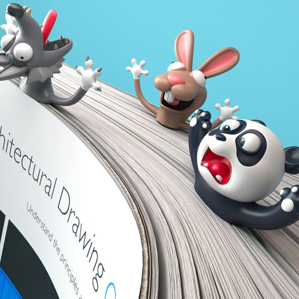 

1pc Lovely Cartoon Animal 3D Bunny Shaped PVC