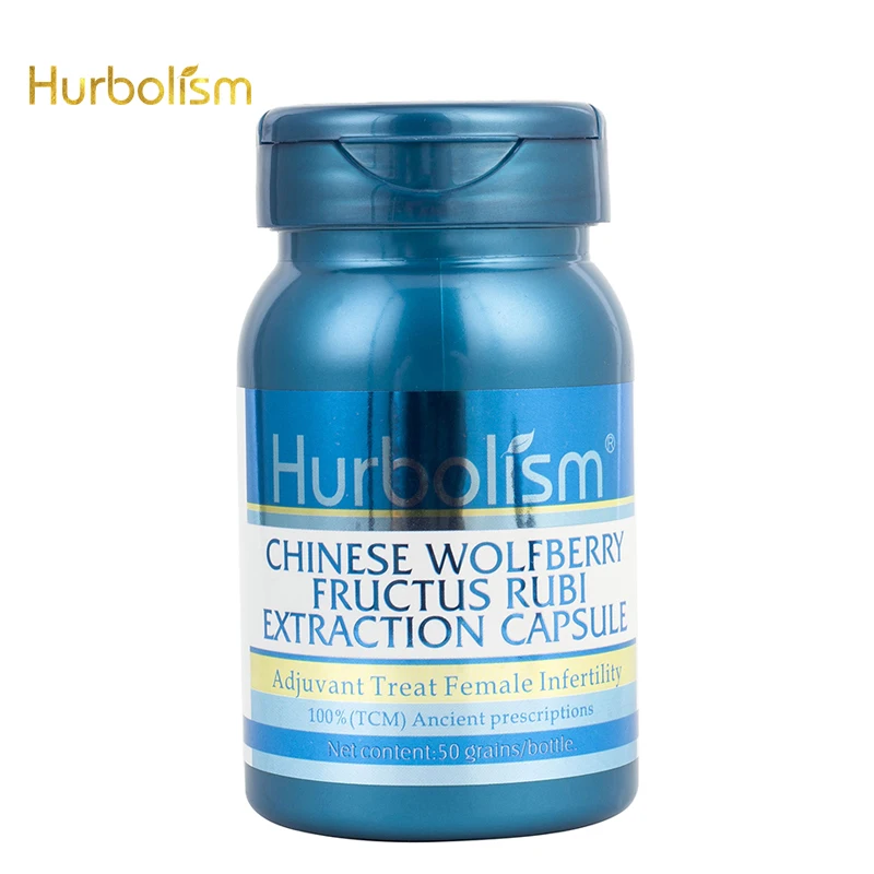 

Hurbolism Chinese Wolfberry Fructus Rubi Extraction Capsule, Adjuvant Treat Female Infertility, Plants Extract, 50pcs.