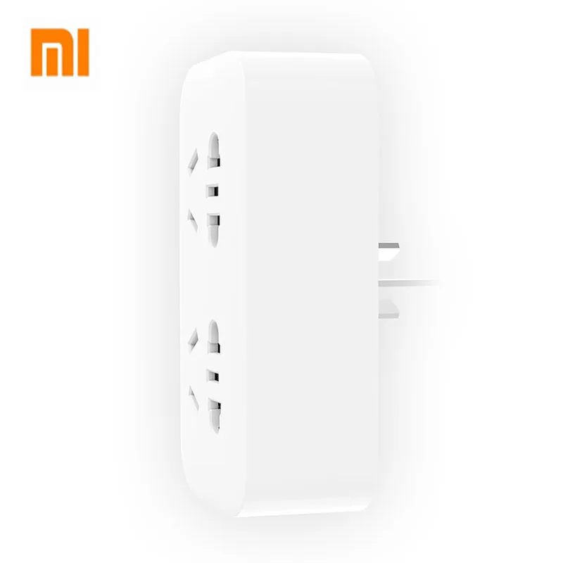 Xiaomi Mijia удлинитель портативный Преобразователь адаптер 2USB разъем для быстрой