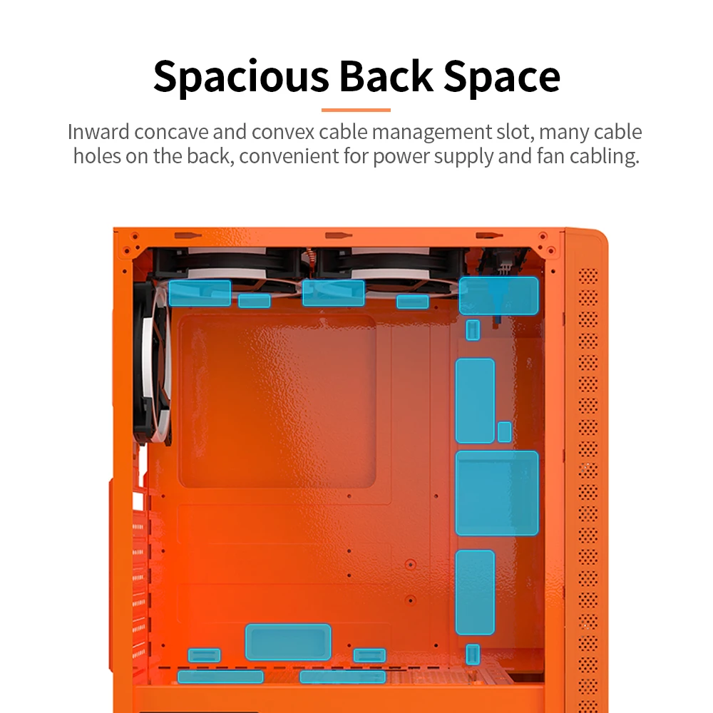 Чехол для игрового компьютера 330 9 с поддержкой материнской платы ATX MICROE Водяной
