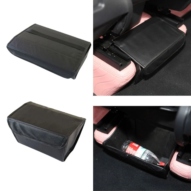 

Under Seat Organizer Tray Black Under Seat/Air Vent Storage Box Beverage Bag Container Compatible with Model Y 21