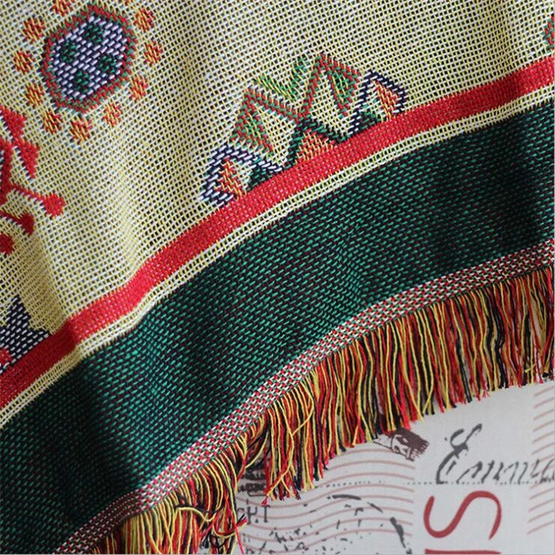 Хлопковое одеяло для дивана домашнего декора покрывало кровати мягкое