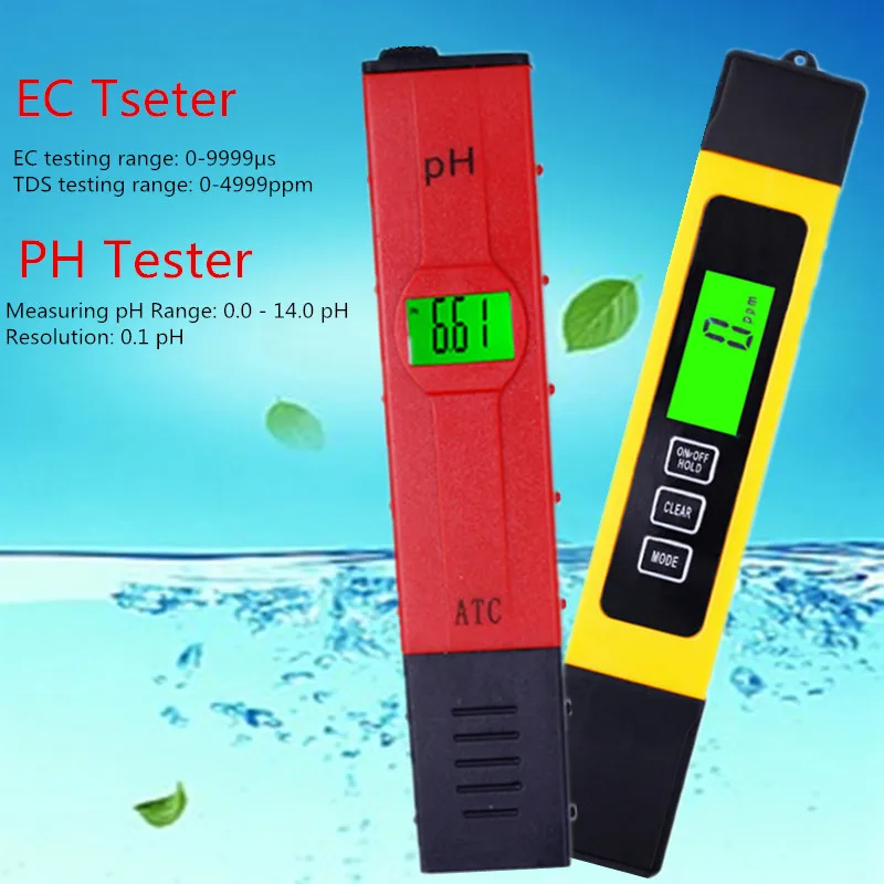 Цифровой измеритель PH /TDS/ EC Тестер термометр ручка Чистота воды PPM фильтр