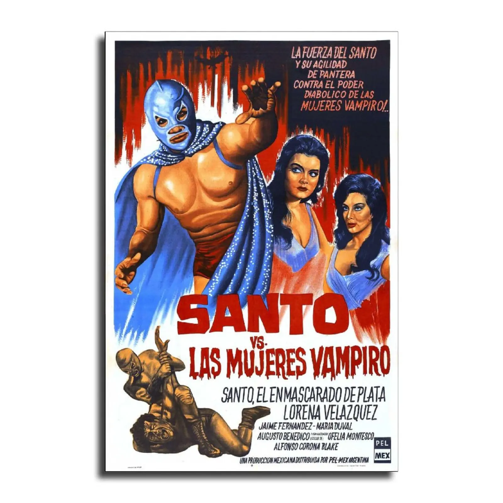 

Samson Vs. The вампир женщины холст художественный плакат и Настенная картина печать современная семья Спальня Декор плакаты