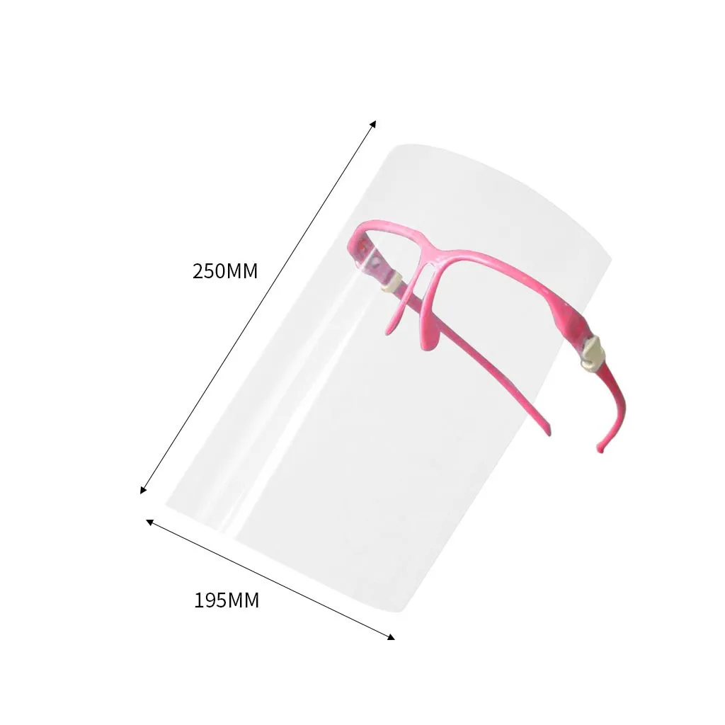 

Kitchen Safety Anti-Oil Splash Face Shield Fog-proof PET Visor Anti Oil Fume Protective Face Shields Gadgets cocina Fast Ship