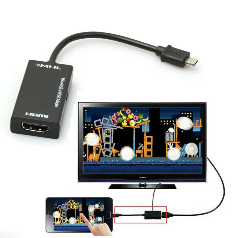 Новый мини микро USB 2 0 MHL к HDMI кабель HD 1080P адаптер конвертер аудио кабели для Samsung