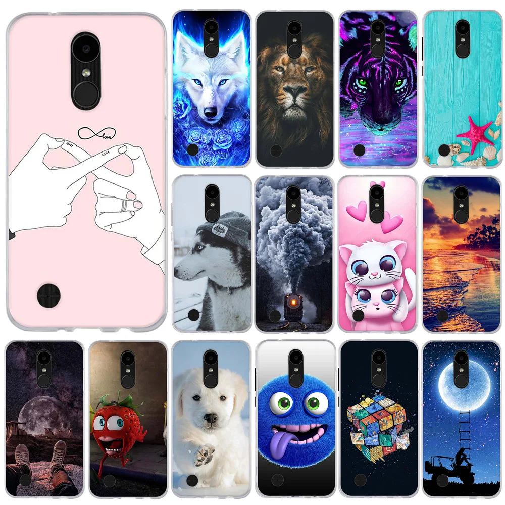 Для LG K4 2017 M160 чехол для телефона тонкий силиконовый LV1 Capa Романтический узорный