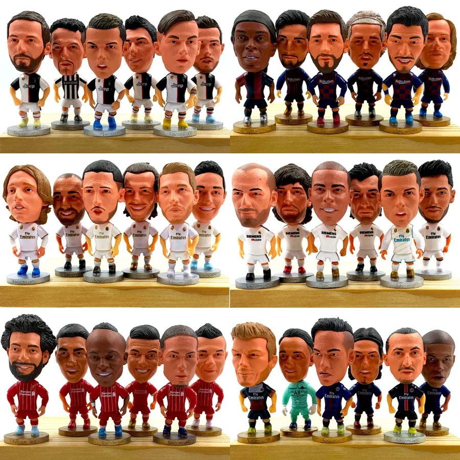 

Ronaldo Messi doll Ramos Neymar doll ornaments Little Rogerald Van Dijk football figure