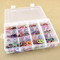 12 grids transparent compartment parts diy display box case storage container plastic box jewelry tool box bead pills objects or