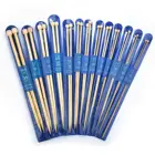 2 шт.компл. бамбуковые вязальные крючком одинарные заостренные вязальные спицы шляпа шарф сделай сам Аксессуары для ручного шитья 35 см длинный свитер