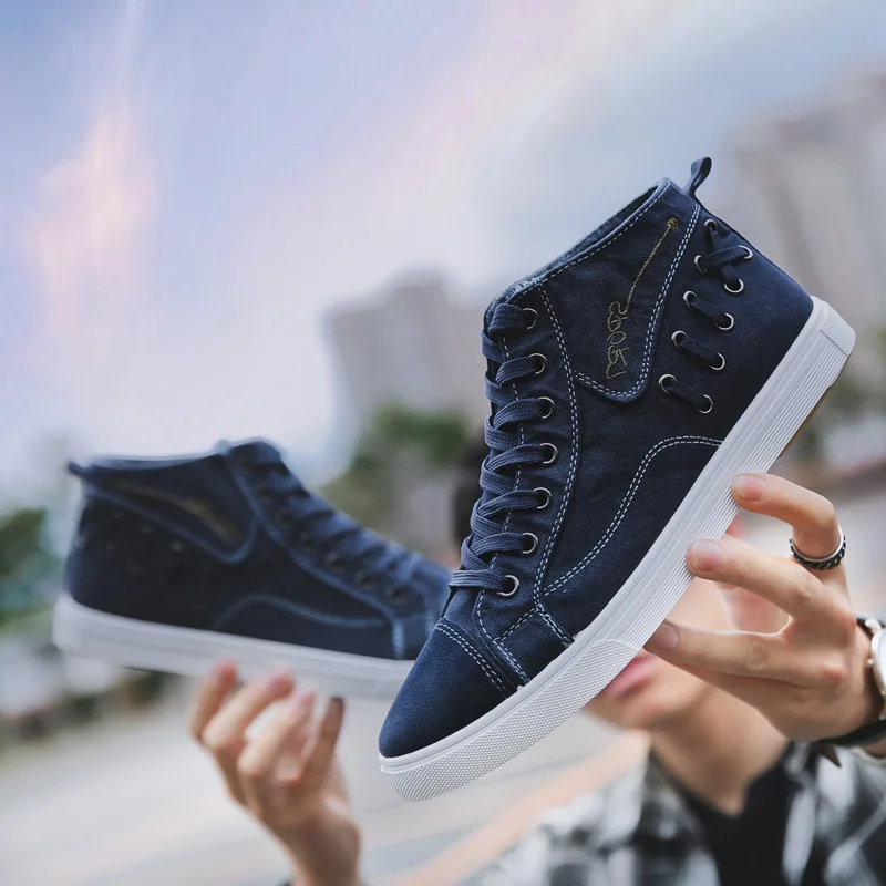 

BJYL Casual Sneakers Men Shoes Lace-up Men Shoes Breathable Comfortable Fashion Flat Men Shoes Tide Non-slip Hot Sale M1320