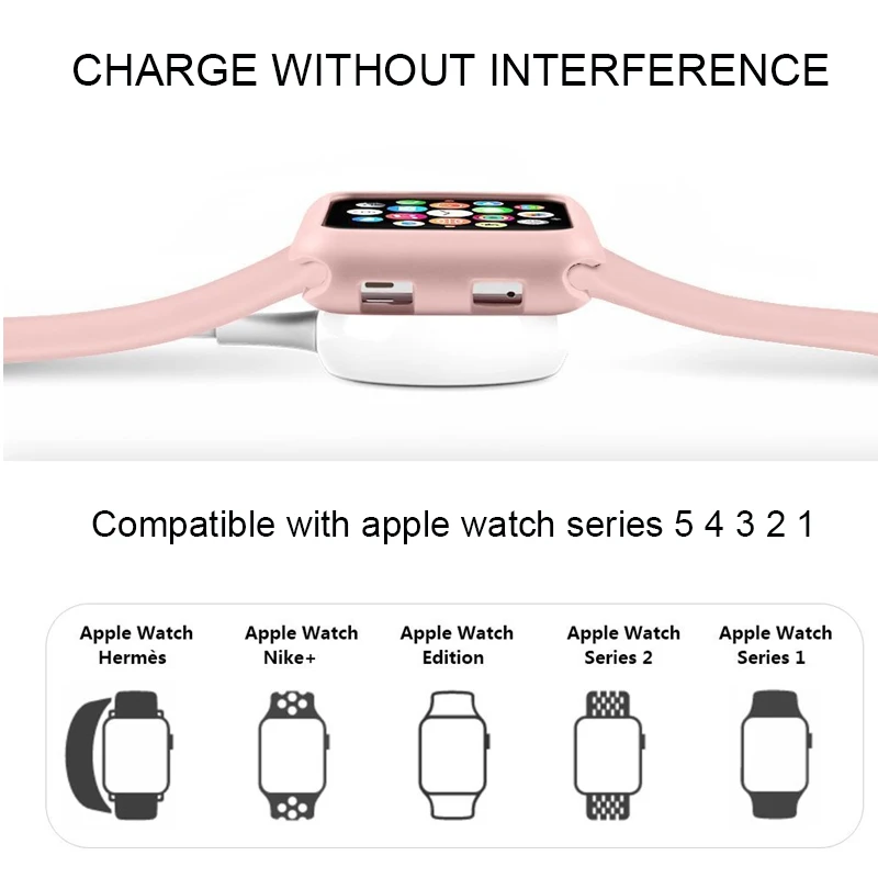Спортивный ремешок для смарт часов apple watch 44/42/40/38 мм с протектор чехол к чехлу