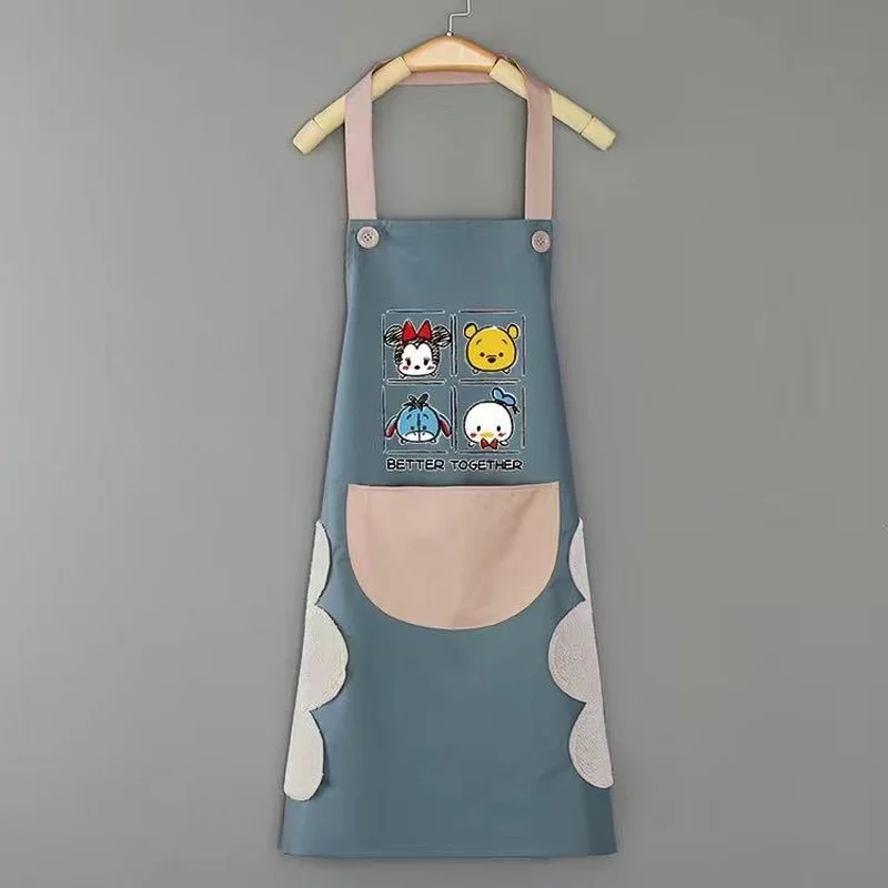 Кухонные фартуки Disney с Микки для женщин и мужчин домашние кухонные непромокаемые