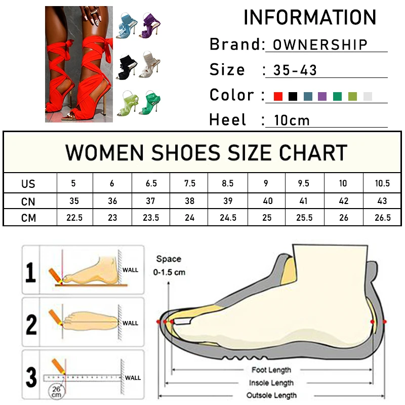 

2021 Women Summer Super High Thin Heels Sexy Sandals Female Fashion Party Lace-up Pumps Ladies Pointed Toe Shoes Plus Size 43