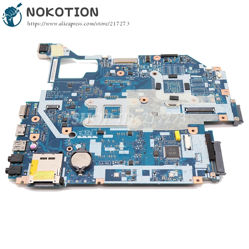 NOKOTION материнская плата для ноутбука ACER Aspire E1-571G NE56R V3-571G NV56R Материнская Q5WTC Q5WV1