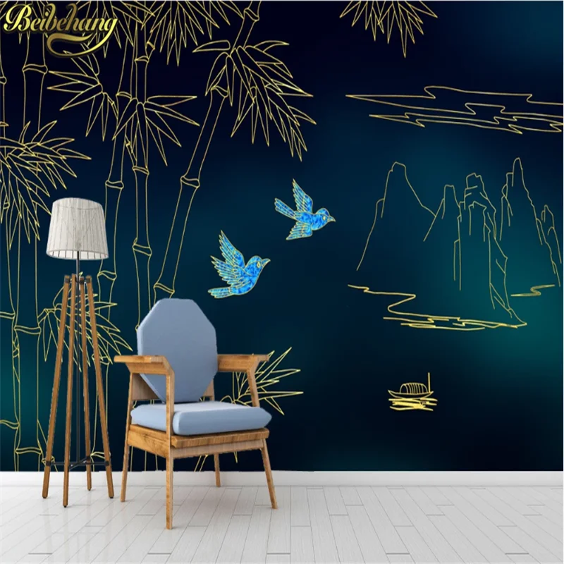 Фотообои beibehang большие объемные обои с изображением бамбукового леса дивана для