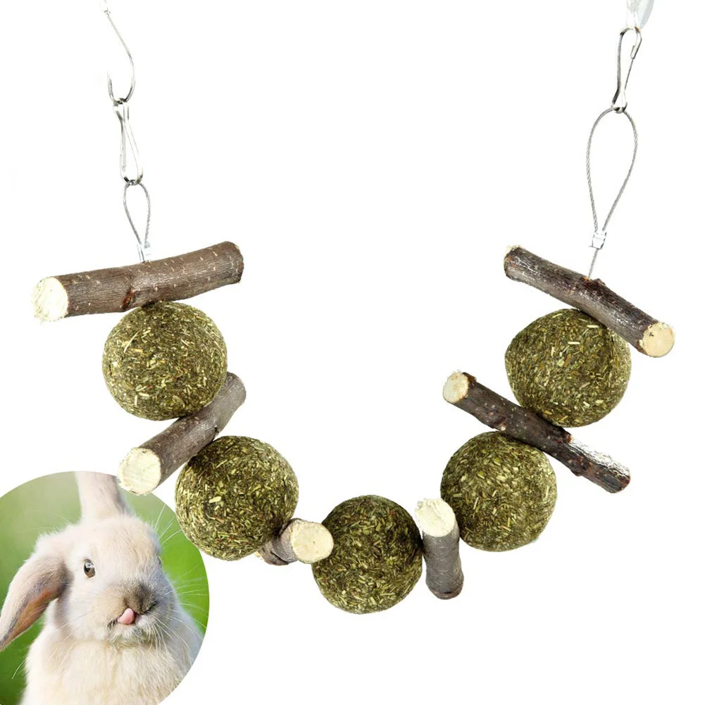 Кролик кролик чистка зубов жевание Зубное здоровье Яблочная форма трава сено мяч