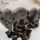 100% ручная работа, свободная волна, кружевная застежка с детскими волосами, кружевная застежка, фронтальная свободная волна, бразильские волосы Remy, прозрачное кружево