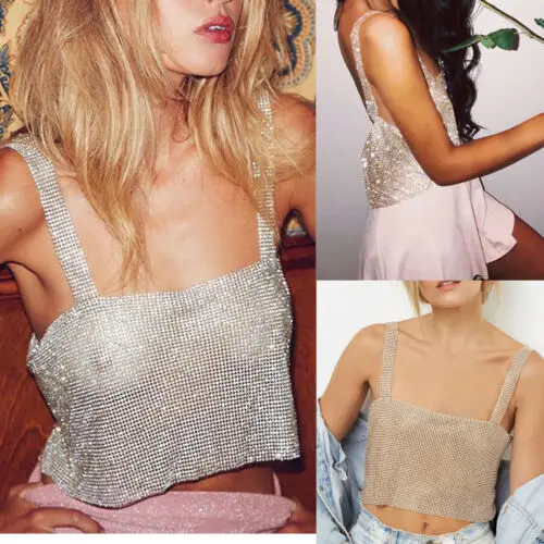 Женский укороченный топ на бретелях с металлической цепочкой драпировкой лето