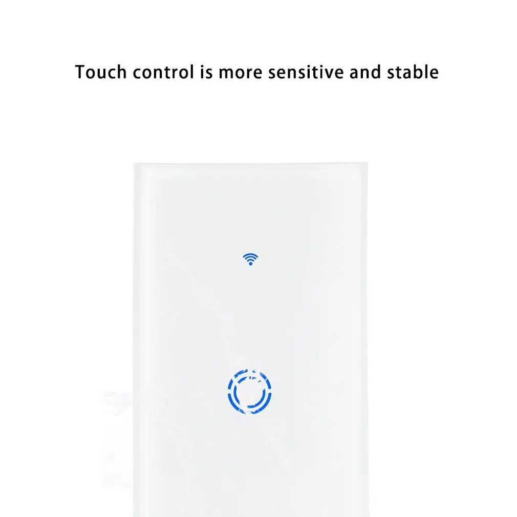 US plug WIFI Smart Touch Switch Wall Light Screen Voice Control High Sensitivity Simple Dirt Proof | Обустройство дома