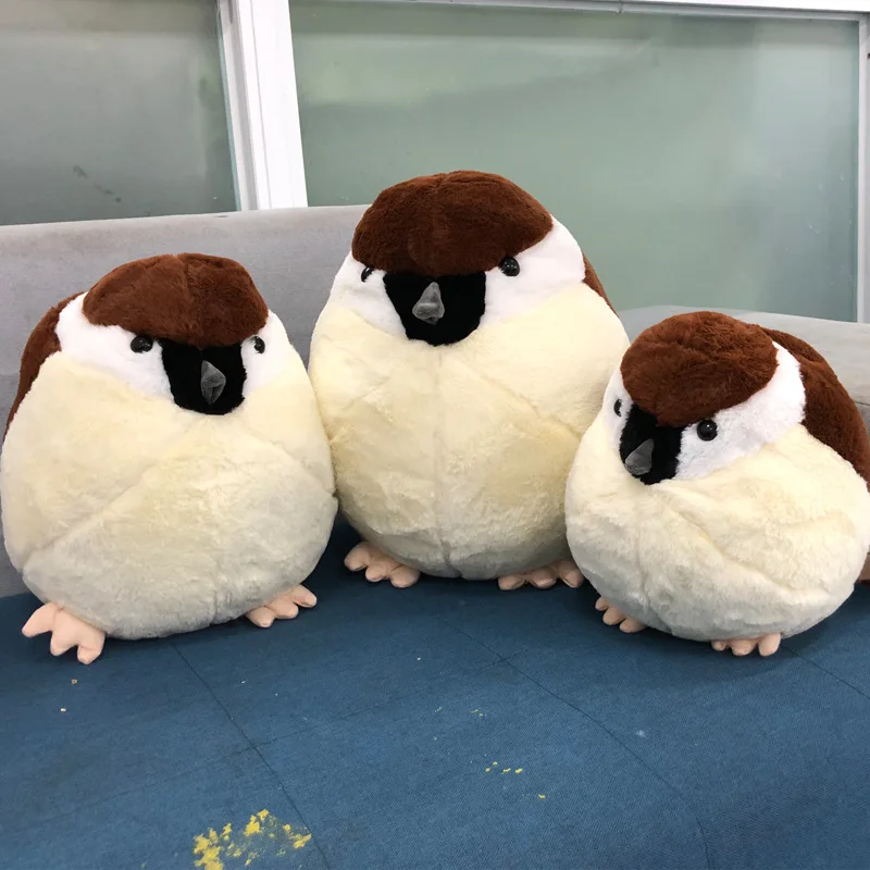 Животные Peluche Juguetes птица Воробей плюшевые игрушки мягкие куклы воробьи подушки
