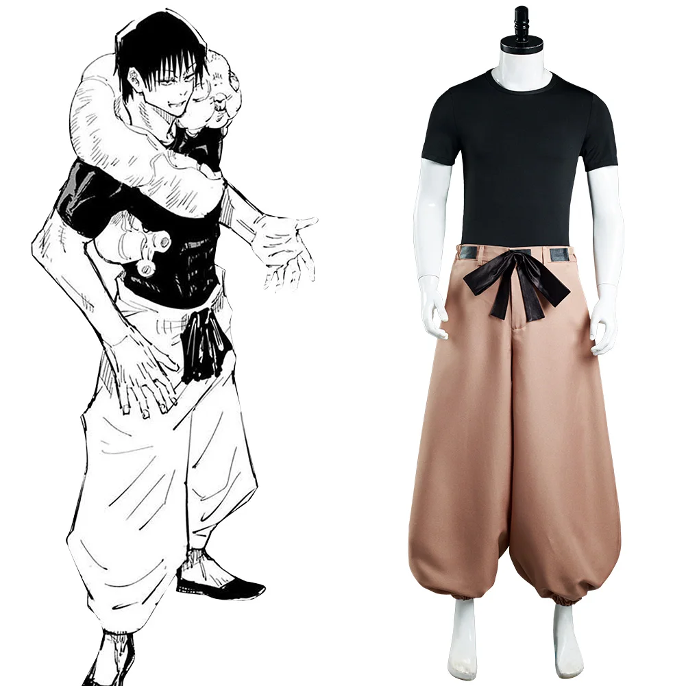 

Anime Jujutsu Kaisen Touji Fushiguro Cosplay Costume Top Pants Outfits Halloween Carnival Suit