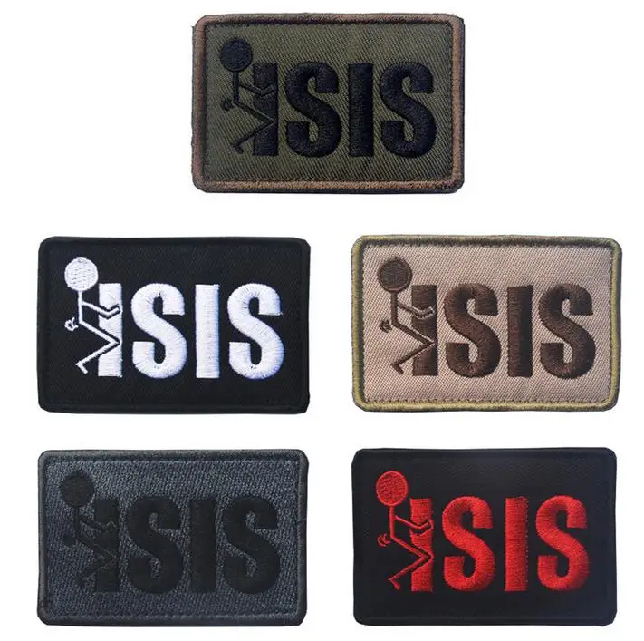 Патчи с вышивкой Исида Хантер тактические нашивки крючком и петлей военные