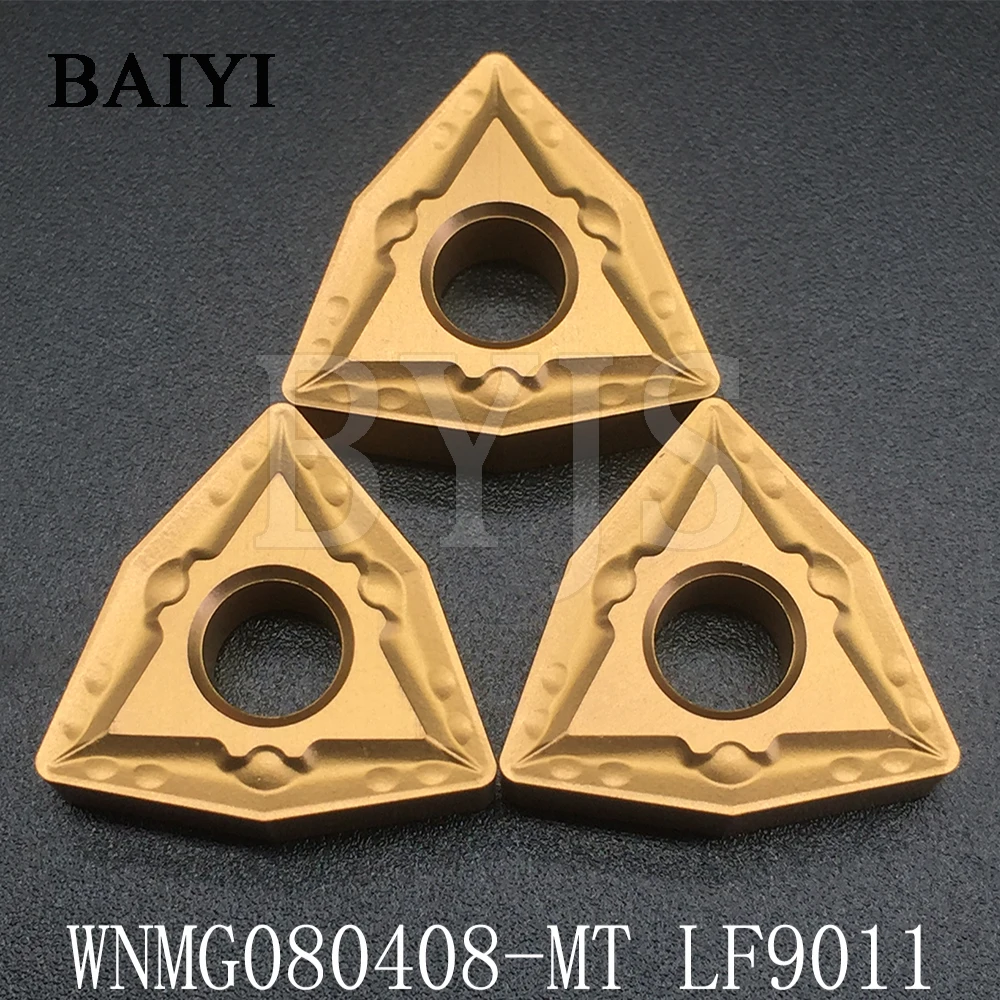

10 шт. WNMG080408 MT LF9011 поворотные твердосплавные вставки инструменты для стали