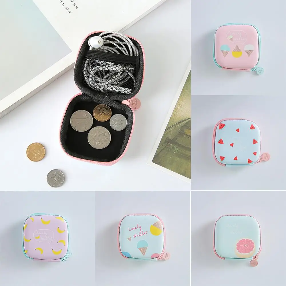 Милый мини Женский кошелек с держателем для карт на молнии маленький клатч из