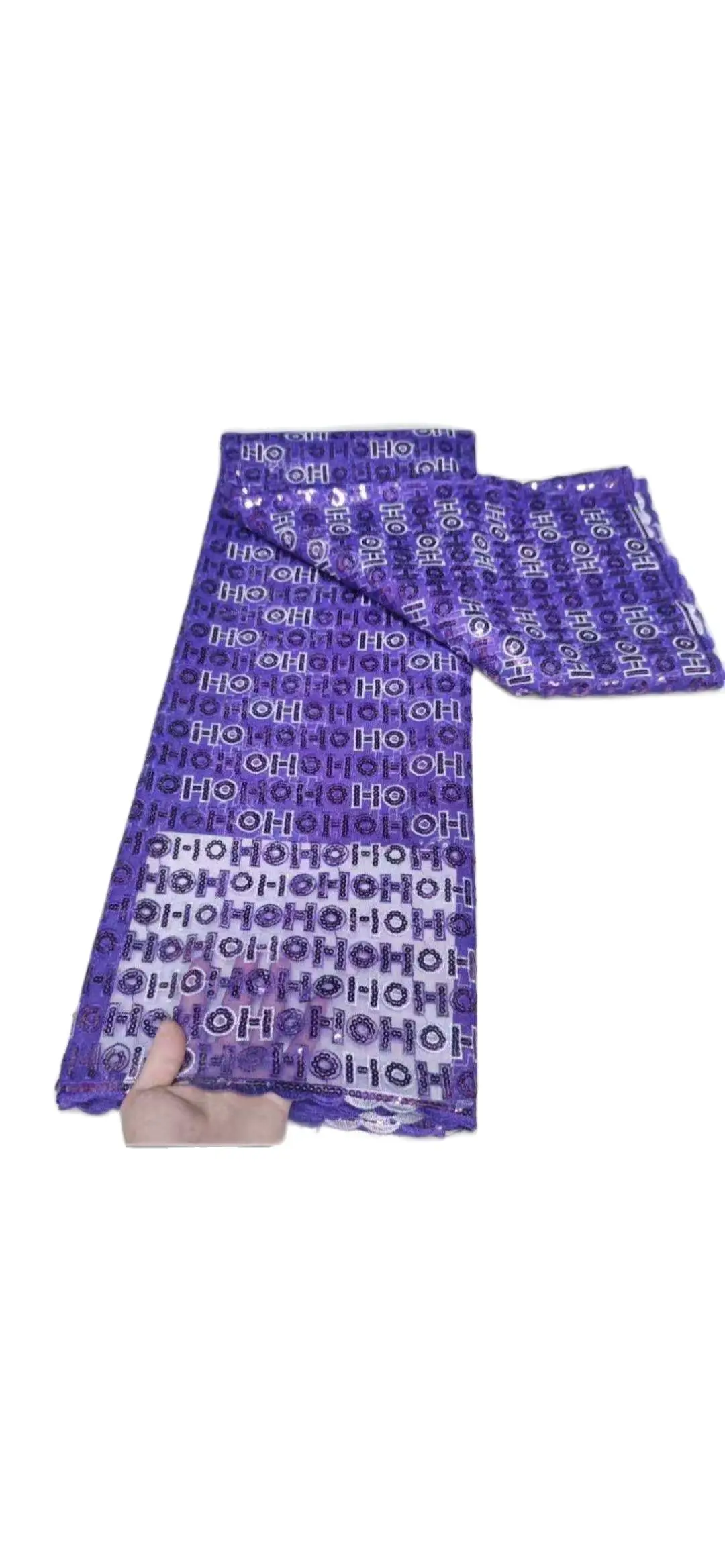 

2022 New African Mesh 3D Sequin Net Lace High Quality Emerald Latest Embroidery Material Nigeria For Woman Party Dres Fabric