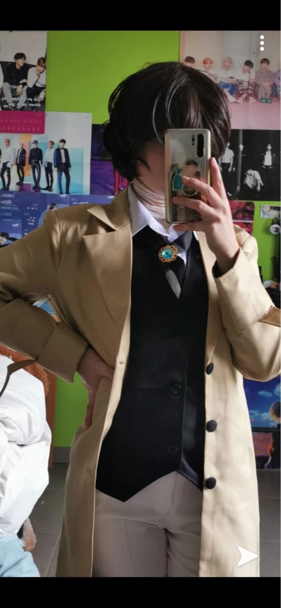 Костюм для косплея Bungo бродячие псы дазай Осаму длинная куртка пальто Хэллоуин