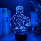 Фигурка Elvis Presley, Ночной светильник, светодиодный Ночной светильник, меняющий цвет, кошачий король Западного поп, лампа для спальни, поклонники, подарок