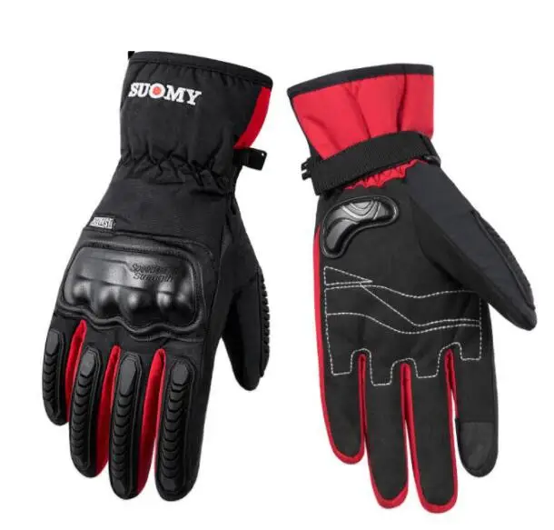 Мужские мотоциклетные перчатки SUOMY 100% водонепроницаемые ветрозащитные зимние Gant
