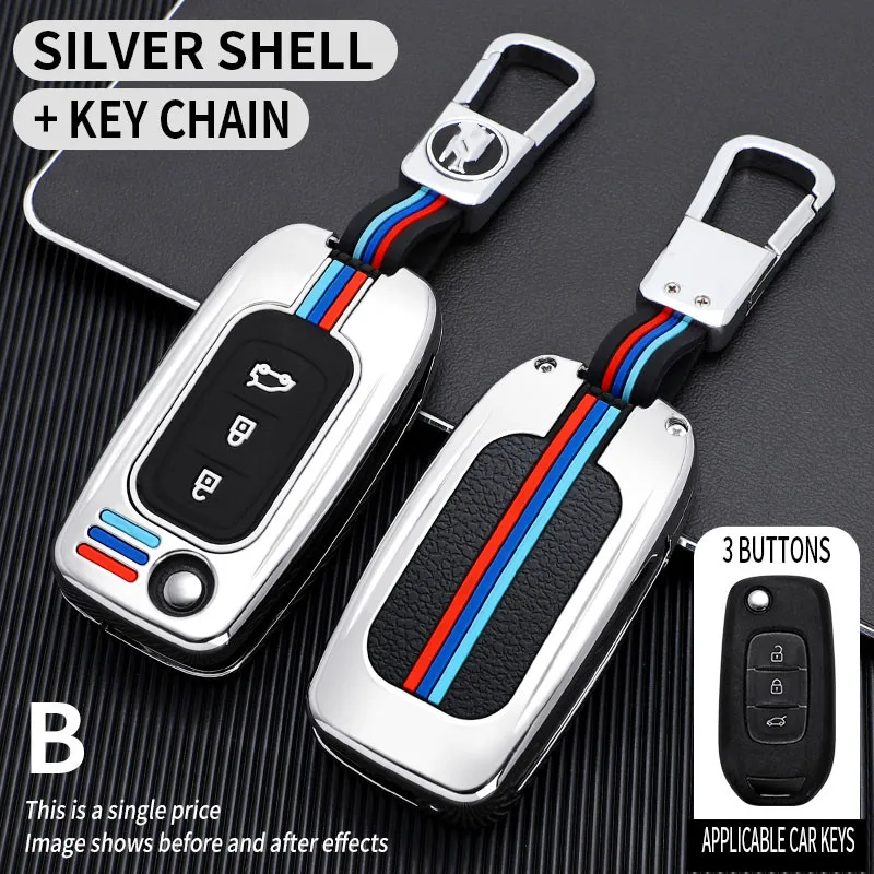 Remote 3 buttons car key case cover for lada vesta granta renault megane clio captur kangoo bag shell keychain | Автомобили и