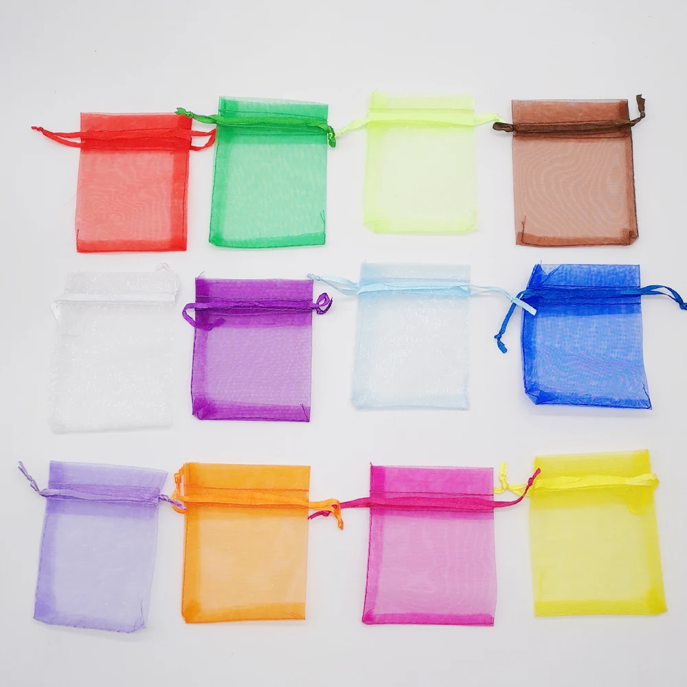 50pcs Organza Gift Bags 10x15 Drawstring Box Packaging Gifts For Birthday Christmas Wedding Bag | Дом и сад