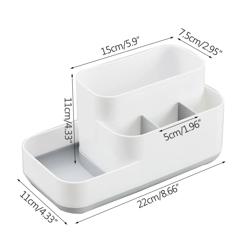 

Storage Box Desktop Plastic Detachable Grid Organize Cosmetics Storage Shelf Desktop Shelf Storage Box
