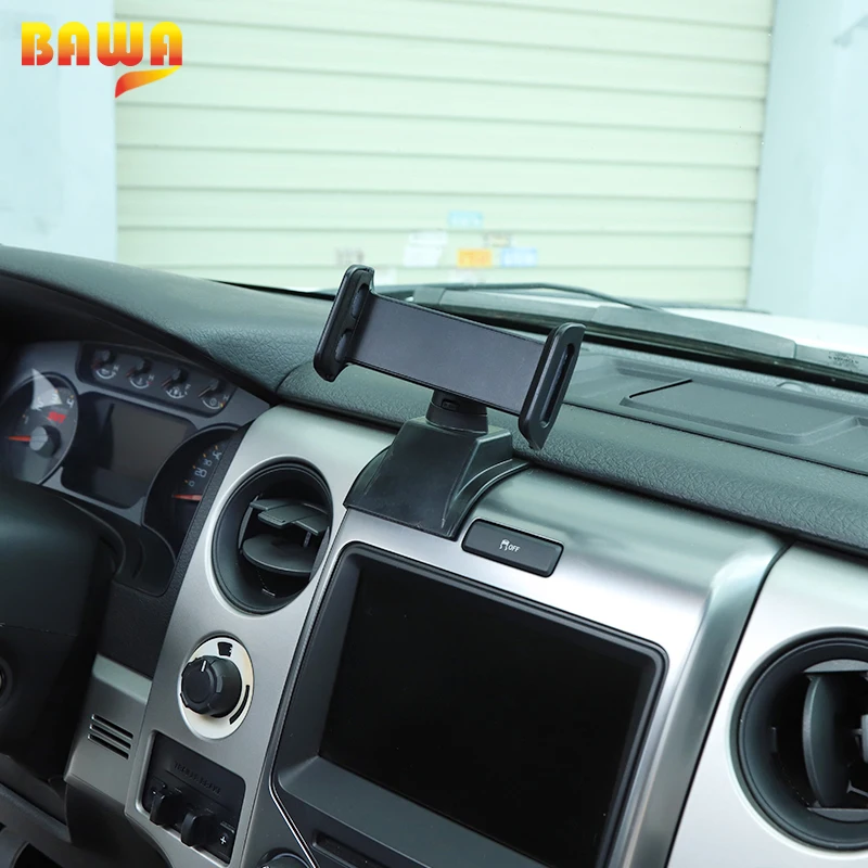 bawa gps stand abs car mobile phone support tablet bracket for ford f150 rptor 2009 2014 car interior accessories free global shipping