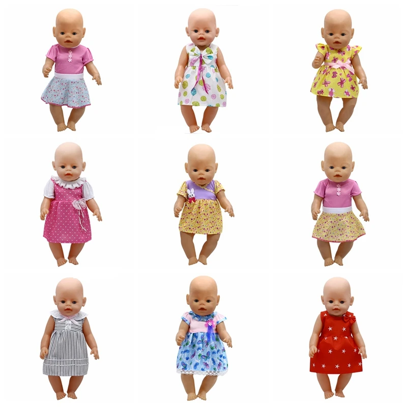 

Одежда для куклы, 15 видов стилей, юбка, платье, подходит для куклы 43 см и куклы 18 дюймов, аксессуары для кукол, Z-1