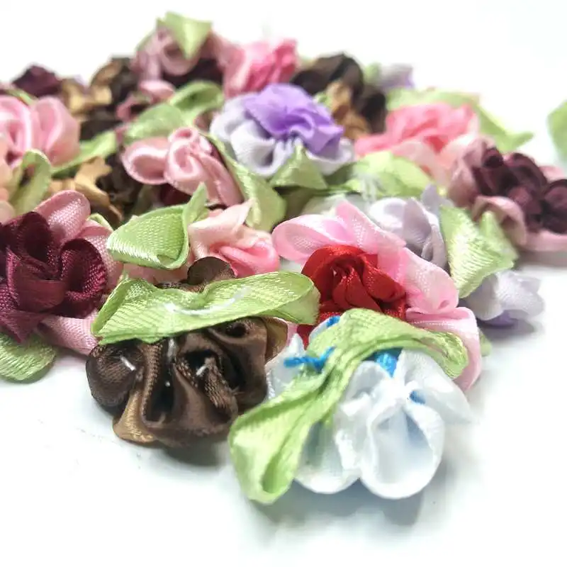 30 шт. разноцветные ленты с цветочным орнаментом 25 мм|sewing supplies|ribbon flowers appliquesapparel