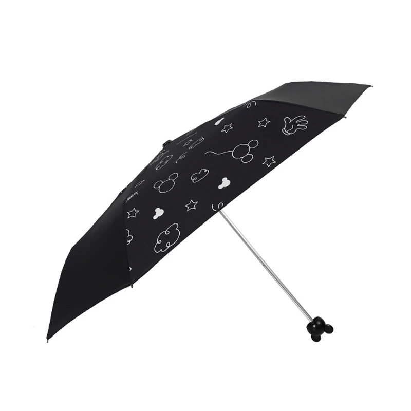 Disney мультфильм милый тройной складной зонт детский ветрозащитный дизайн ребенок