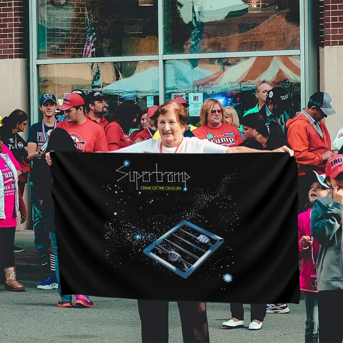 Суперстрашное свершение черная прогрессивная рок Алан Парсонс флаг для женщин и