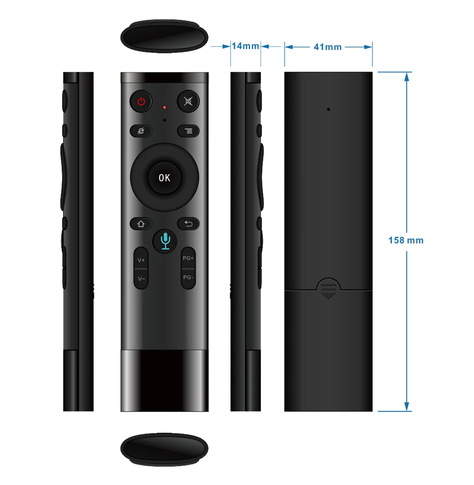 Fly Air Mouse Q5 Голосовое управление для игры с гироскопом 2 4 ГГц беспроводной микрофон