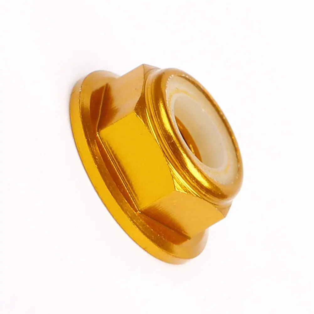 

25PCS Lock Nut M5 Flanged Nylon Insert Anti-Loose Aluminum Alloy Ccolorful Nylon Nut For RC Drone Quadcopter Motor Prop Adapter