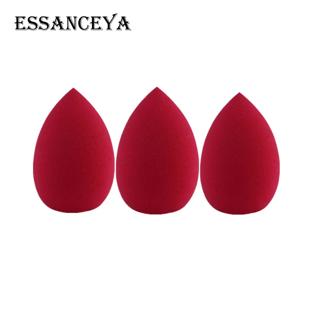 3PCS Rose Red ESSANCEYA 2-3 шт латексный спонж для макияжа в форме капли воды косметический спонж для макияжа спонж для лица крем косметическая пудра - Цвет: 3PCS Rose Red