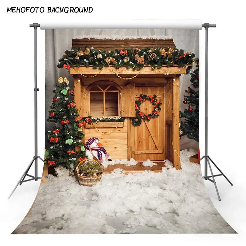 Рождественские украшения для дома и окна фон фотосъемки Рождество место огня